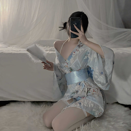 SERYN Kimono Lace-up Lingerie Set